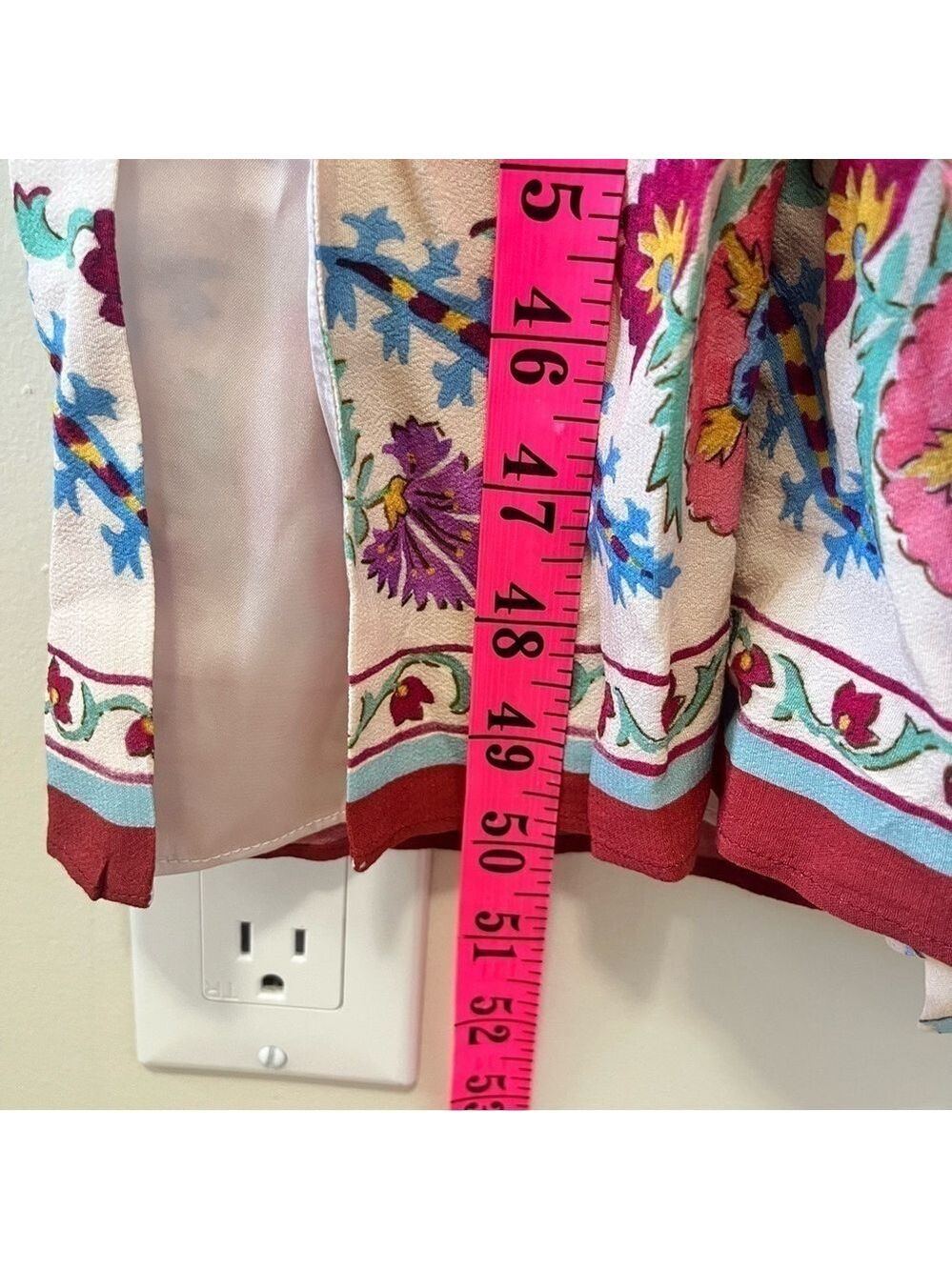 Zara Silky Floral Long Kimono Dress - Picture 9 of 10